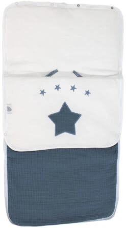 Petit Villain Hydrofiel Marineblauw Universele Autostoel Voetenzak -Baby Verkoop petit villain hydrofiel marineblauw universele voetenzak 2