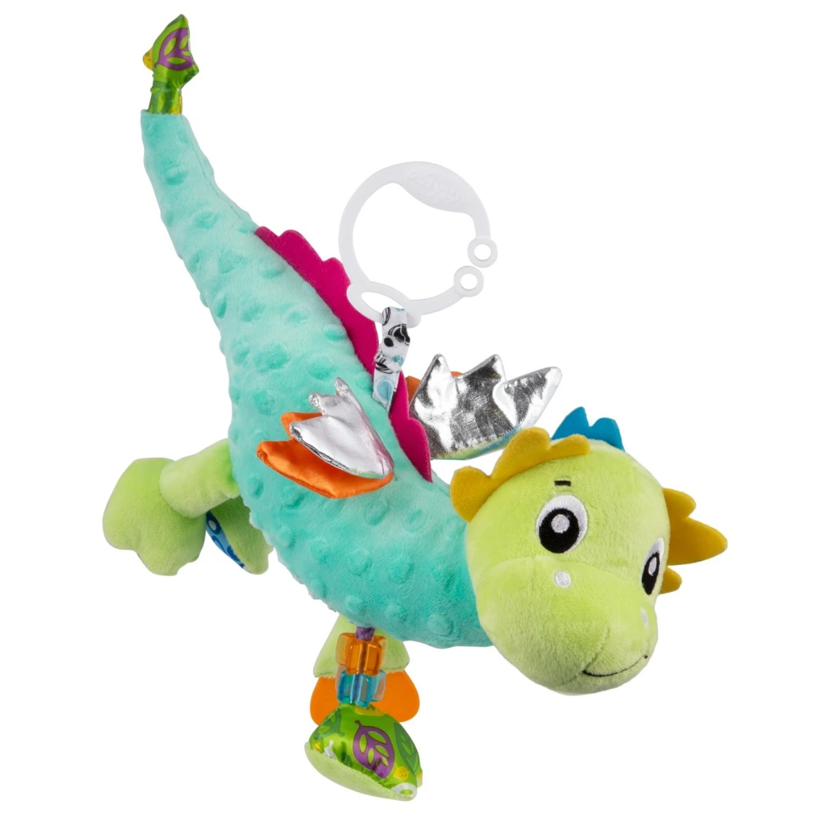 Playgro Sensory Friends Dusty Dragon Buggyspeeltje P0188473 3 Playgro Sensory Friends Dusty Dragon Buggyspeeltje P0188473