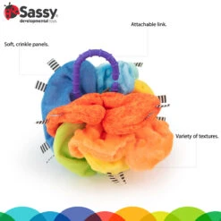 Sassy Crinkle Ball Texturen Speelbal S80370 -Baby Verkoop sassy crinkle ball texturen speelbal 1