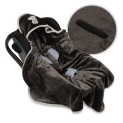 Babymatex Koala Grijs 95x95 Cm Microvezel Wikkeldeken Voor Autostoel TB0149_45 -Baby Verkoop tb0149 45